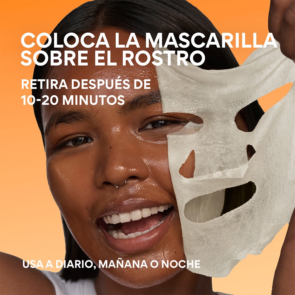 VITAMIN C BRIGHTENING SERUM-INFUSED MASK FOR DARK SPOTS (MASCARILLA CON S&Eacute;RUM RADIANTE DE VITAMINA C)